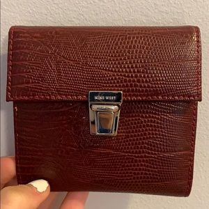 Red Snake Skin Nine West Wallet